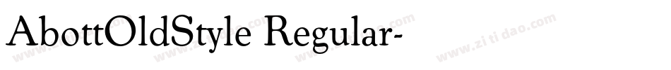 AbottOldStyle Regular字体转换